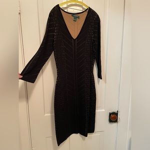 Ralph Lauren black bodycon dress size small
